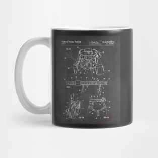 Climbing Equipment Patent - Climbing Fan Outdoors Hiking Art - Black Chalkboard Mug